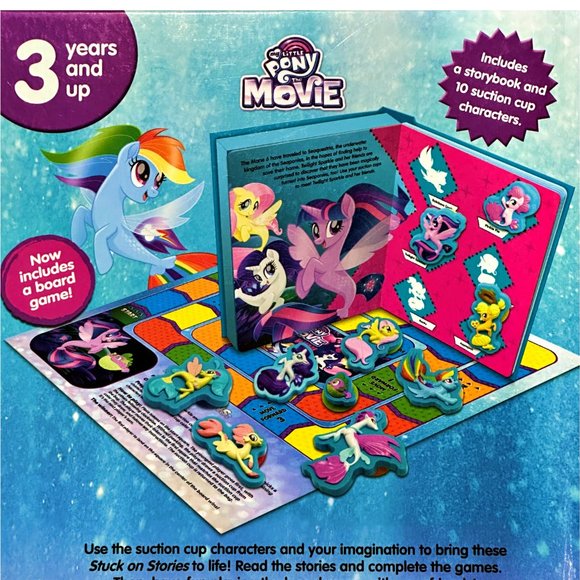 My Little Pony Lot: Stuck on Stories Game & Book + Around Equestria 7 in 1 Book - Picture 10 of 15